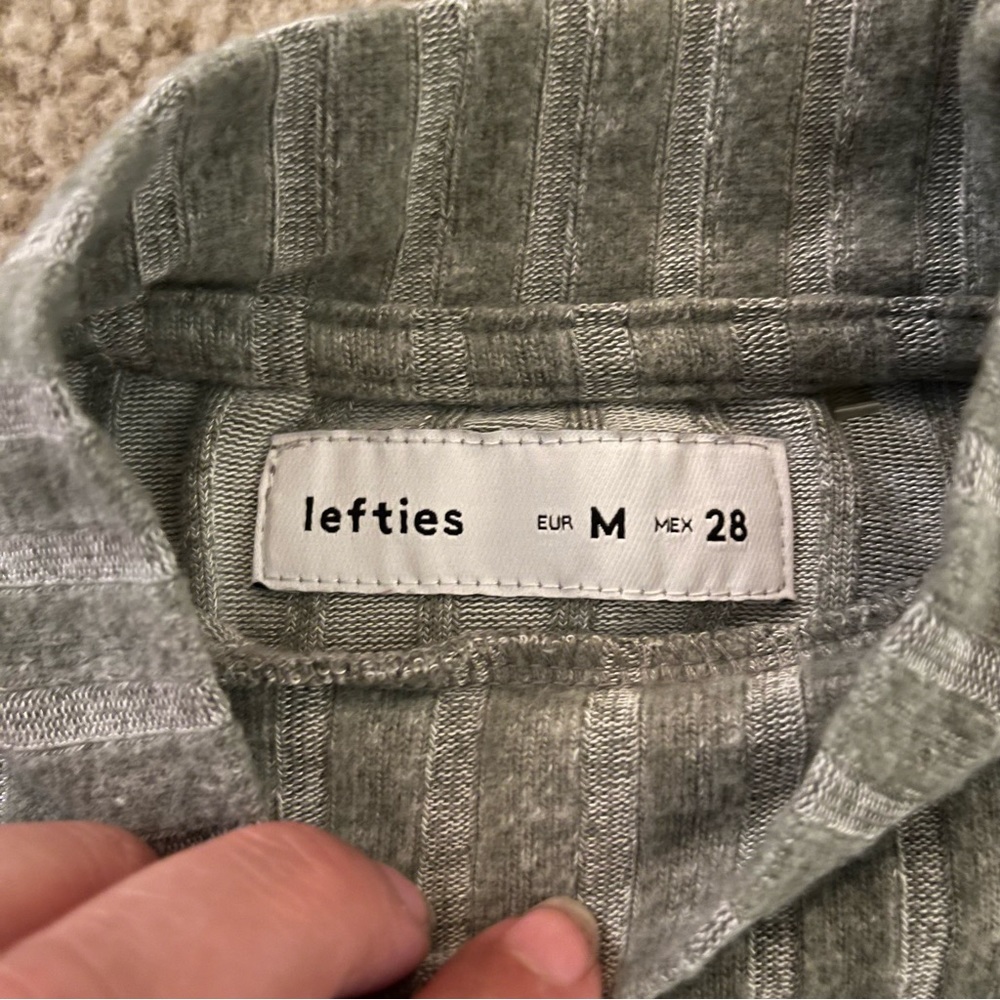 Lefties | Lettuce Edge Mocked Neck Ribbed Long Sleeve Top - Picture 4 of 4